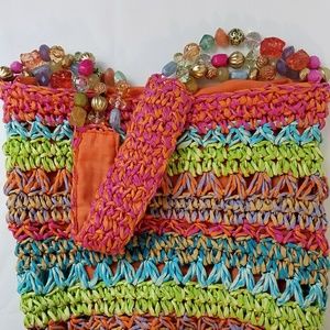 Kelly & Katie Multi-colored Beaded Purse